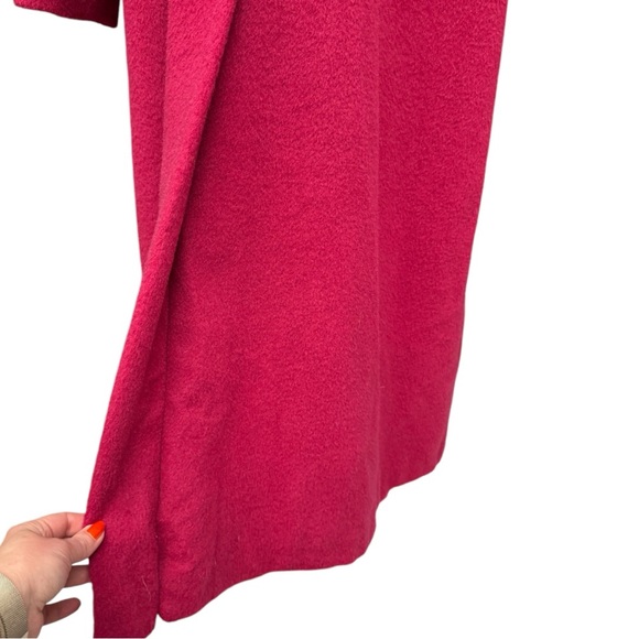 Vintage London Fog Magenta Heavy Wool Overcoat - Size 6 Reg - Picture 7 of 16